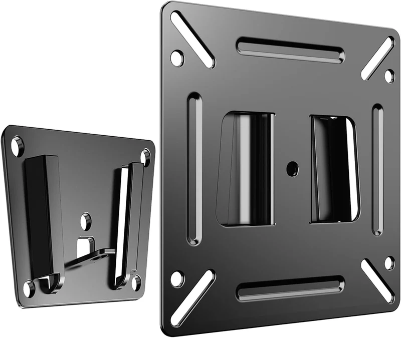 VESA Wall Mount Bracket for 14-24" Monitors & TVs, Low Profile, 75x75mm & 100x100mm, Up to 30lbs