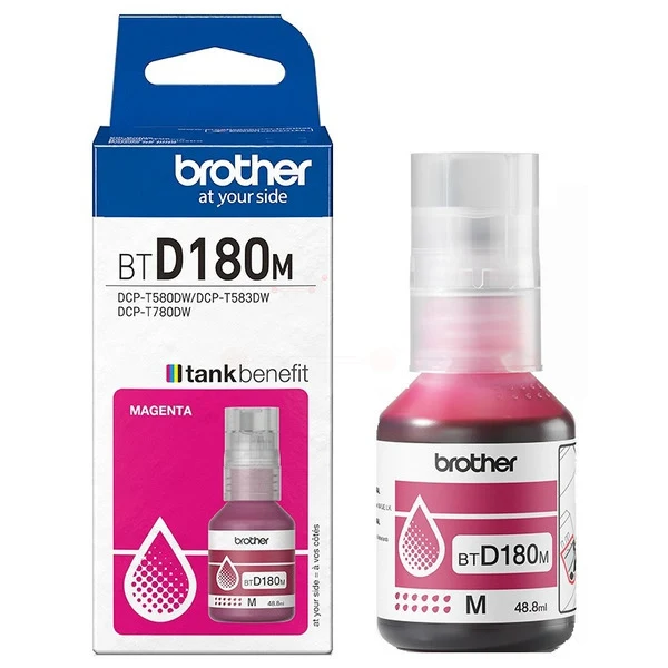 Original Brother BT-D180M Tintenflasche magenta · 5.000 Seiten · Inhalt 48,8 ml