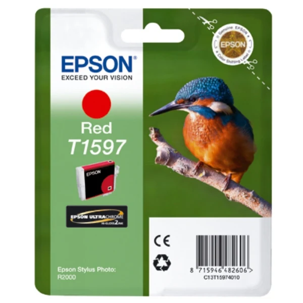 Original Epson T1597 Tintenpatrone rot