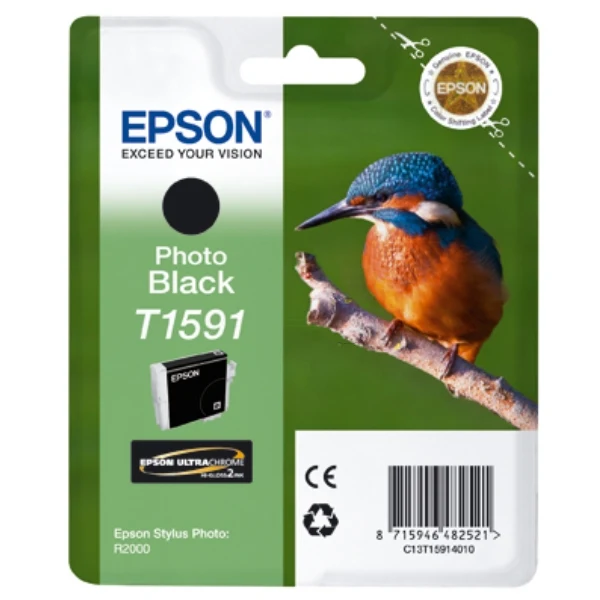 Original Epson T1591 Tintenpatrone photoschwarz