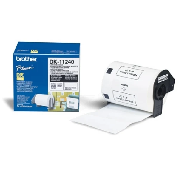 Original Brother DK-11240 DirectLabel Etiketten weiss 102mm x 51mm, Inhalt 600
