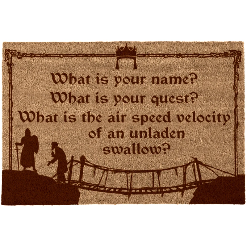 Fußmatte What is your name