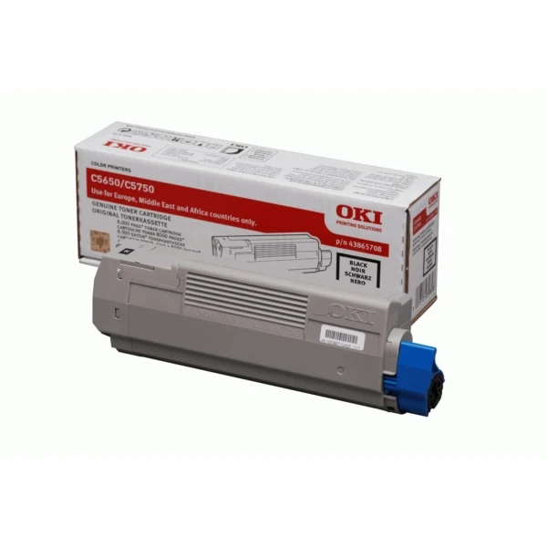 Original OKI 43865708 Toner schwarz · 8.000 Seiten