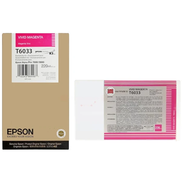 Original Epson T6033 Tintenpatrone magenta