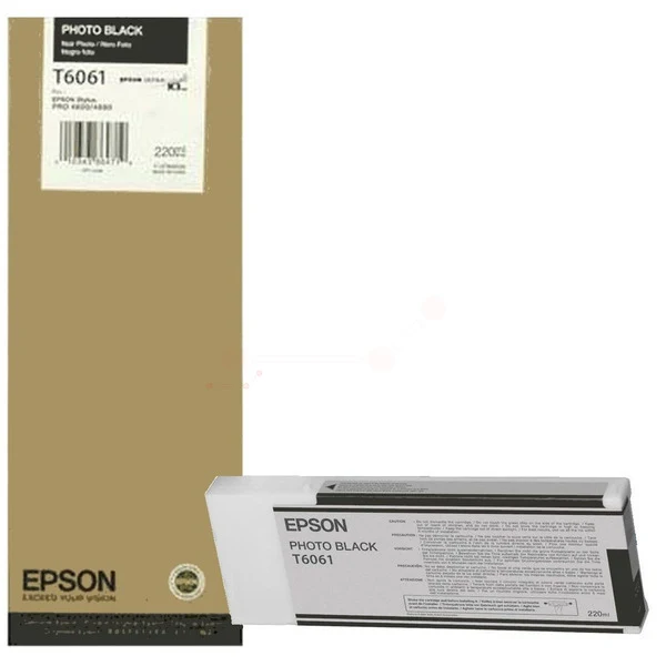 Original Epson T6061 Tintenpatrone photoschwarz