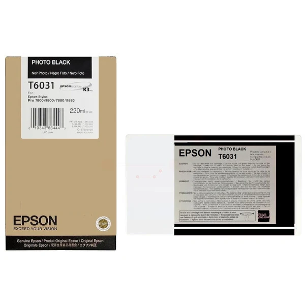 Original Epson T6031 Tintenpatrone photoschwarz