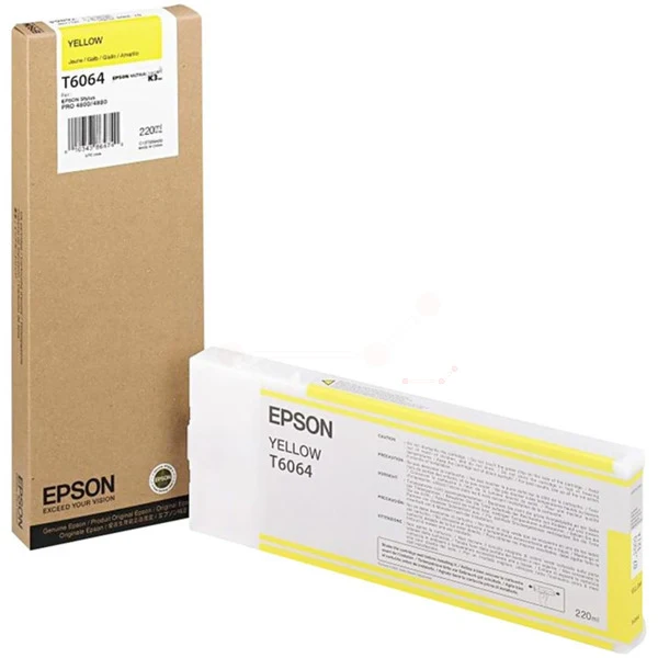 Original Epson T6064 Tintenpatrone gelb