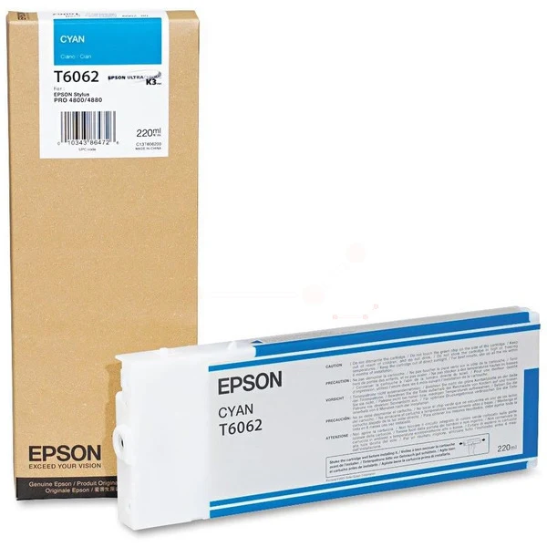 Original Epson T6062 Tintenpatrone cyan