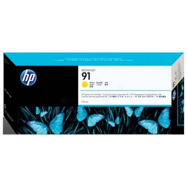 Original HP 91 Tintenpatrone gelb