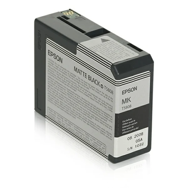 Original Epson T5808 Tintenpatrone mattschwarz