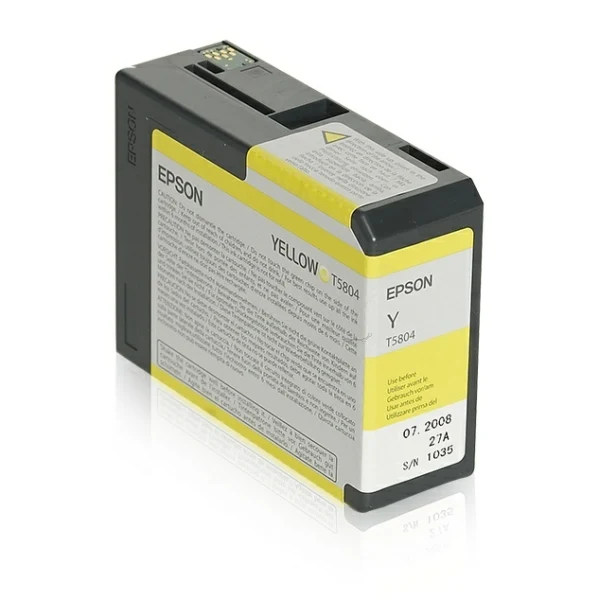 Original Epson T5804 Tintenpatrone gelb