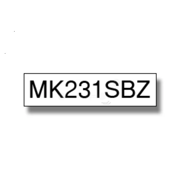 Original Brother MK-231SBZ DirectLabel schwarz auf weiss 12mm x 4m