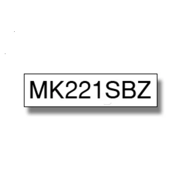 Original Brother MK-221SBZ DirectLabel schwarz auf weiss 9mm x 4m