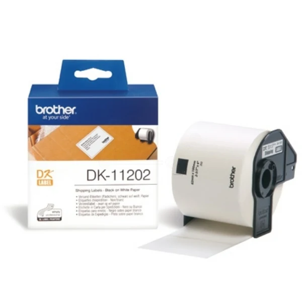 Original Brother DK-11202 DirectLabel Etiketten 62mm x 100mm, Inhalt 300