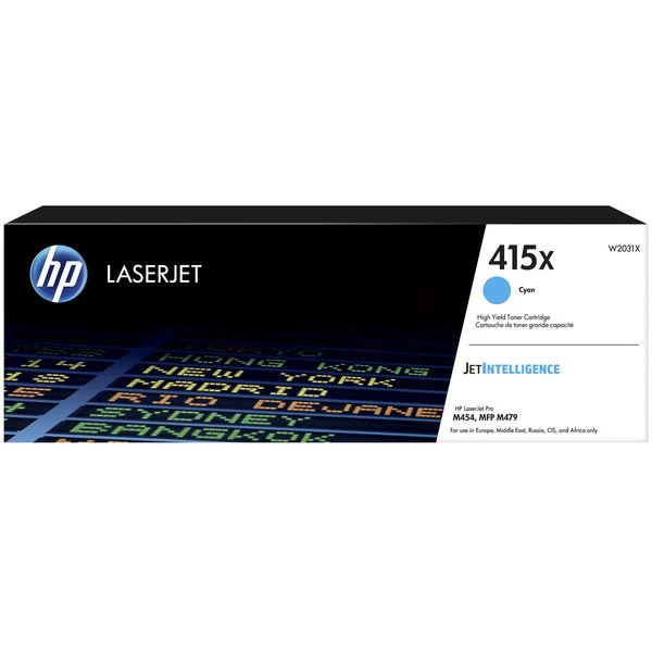 Original HP 415X / W2031X XL Toner cyan · 6.000 Seiten