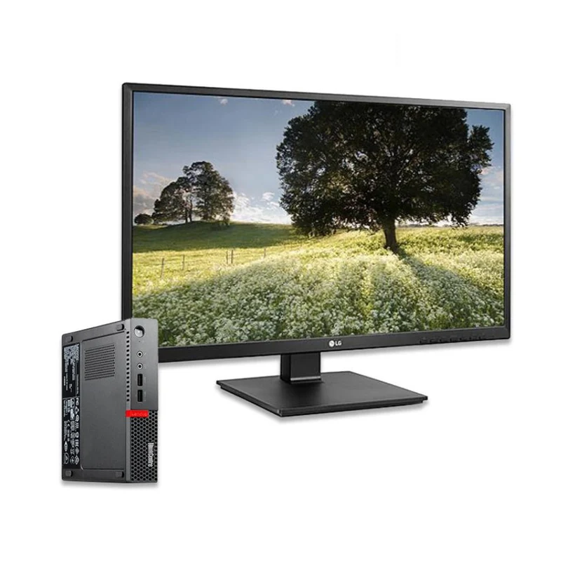 Lenovo ThinkCentre M910q Tiny Intel Quad Core i5 512GB SSD 8GB Windows 10 Pro inkl. Monitor 23 Zoll