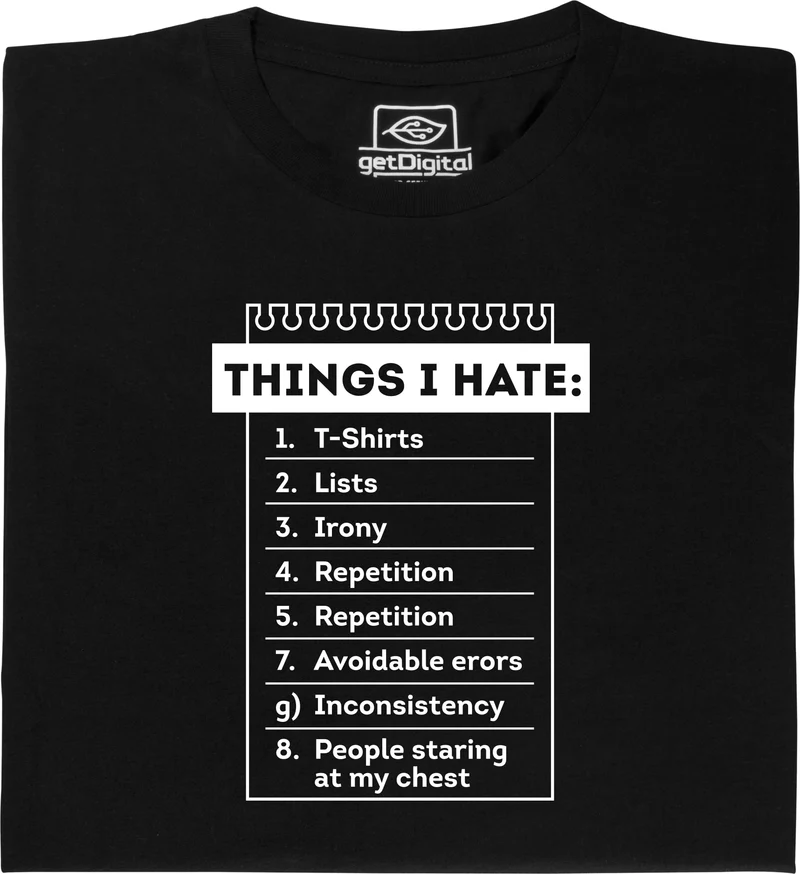 Things I hate
