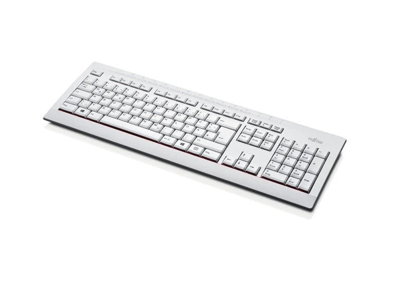 Fujitsu KB521 Tastatur USB Deutsch Marble Gray