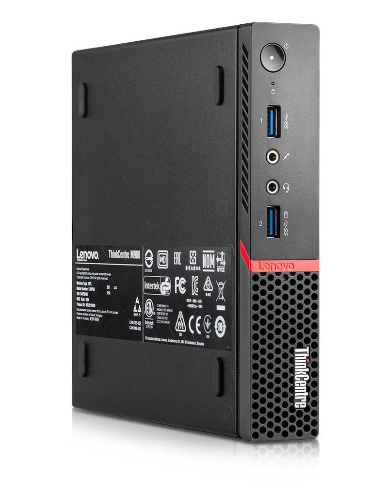 Lenovo ThinkCentre M900 Tiny USDT Intel Quad Core i5 256GB SSD + 500GB HDD 8GB Windows 10 Pro inkl. W-Lan